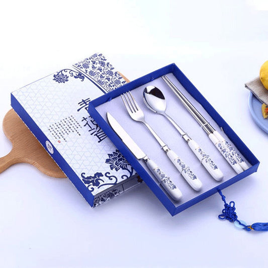 青花瓷精品餐具礼品盒