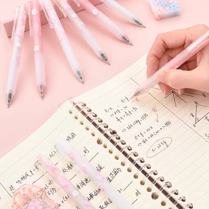 樱花中性笔三支套装