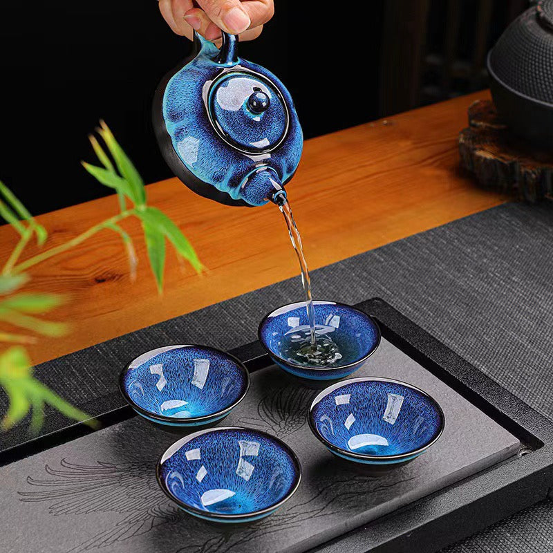 国潮茶具礼盒(一壶四杯)