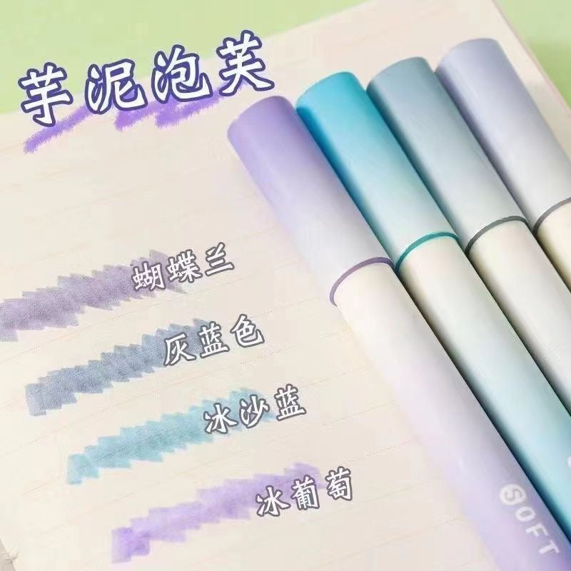 护眼渐变莫兰迪色系荧光笔(12色)