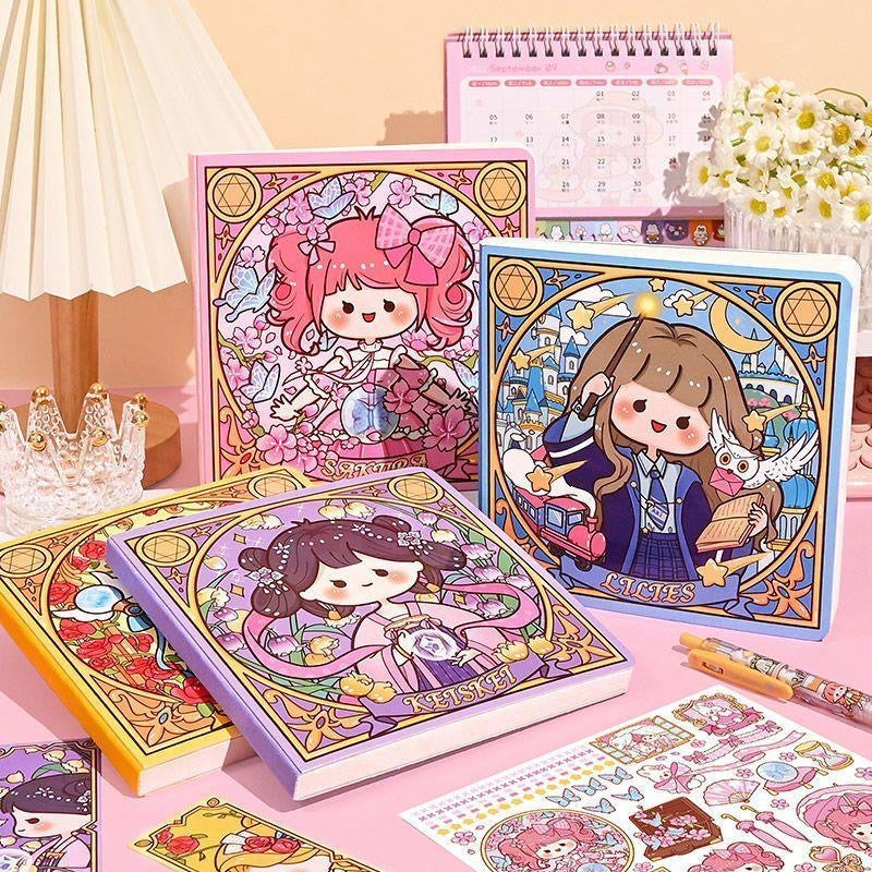 韩版少女魔法手账方本