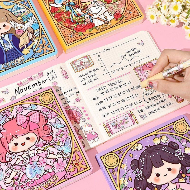 韩版少女魔法手账方本