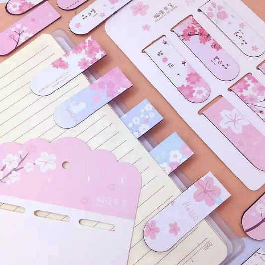 少女樱花磁性书签(6枚一套)