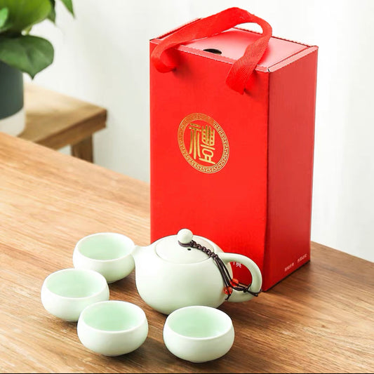 国潮茶具礼盒(一壶四杯)