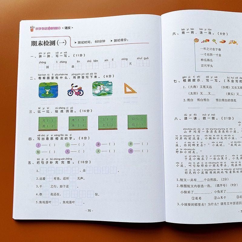 学霸课堂 小学夺冠 冲刺100分 语文/数学