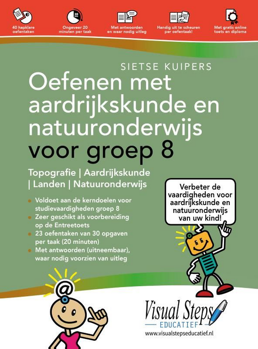 Oefenen met aardrijkskunde en natuuronderwijs voor groep 8